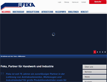 Tablet Screenshot of feka.be